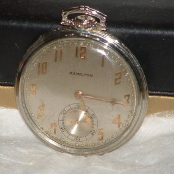 1928 Hamilton Heavy 18kt White Gold Watch - Picture 5 of 8